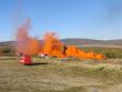 Lesný požiar počas cvičenia Fire Rescue 2019