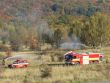 Lesný požiar počas cvičenia Fire Rescue 2019